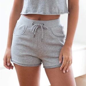 SOLD Womens Lounge Grey Sweat Shorts Size Small